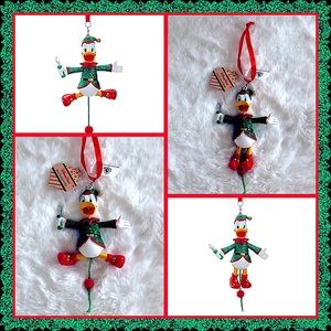 Disney Parks Donald Duck Pull String Christmas Ornament